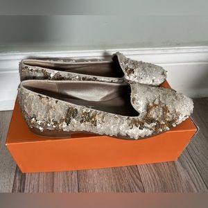 Attilio Giusti Leombruni sequin flat shoes size 39